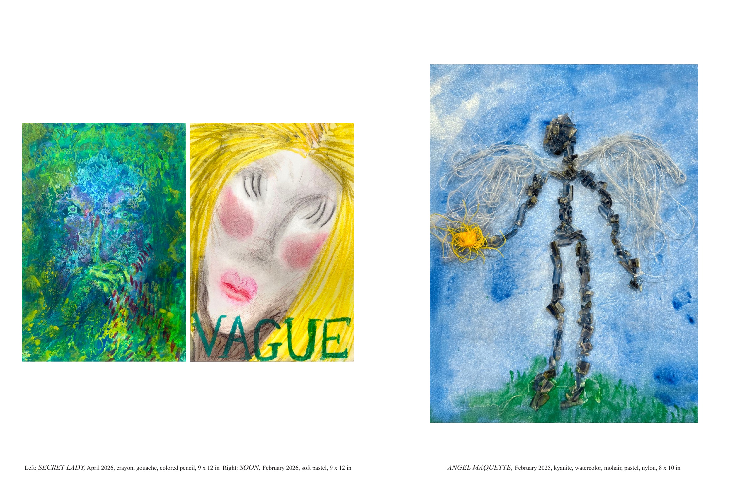 SECRET LADY, SOON, and ANGEL MAQUETTE